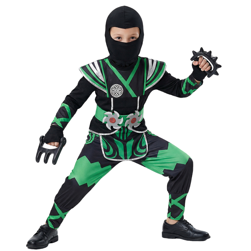 Halloween Costume Kids - Costume da Ninja Verde per Bambini