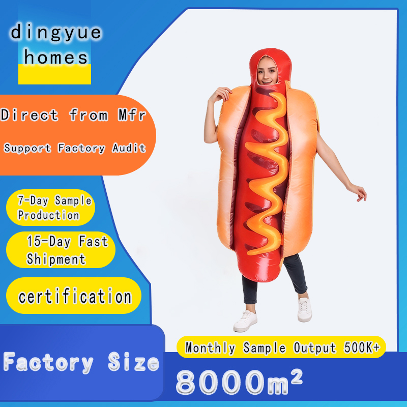 Halloween Costume Adult - Costume da hot dog per adulti,