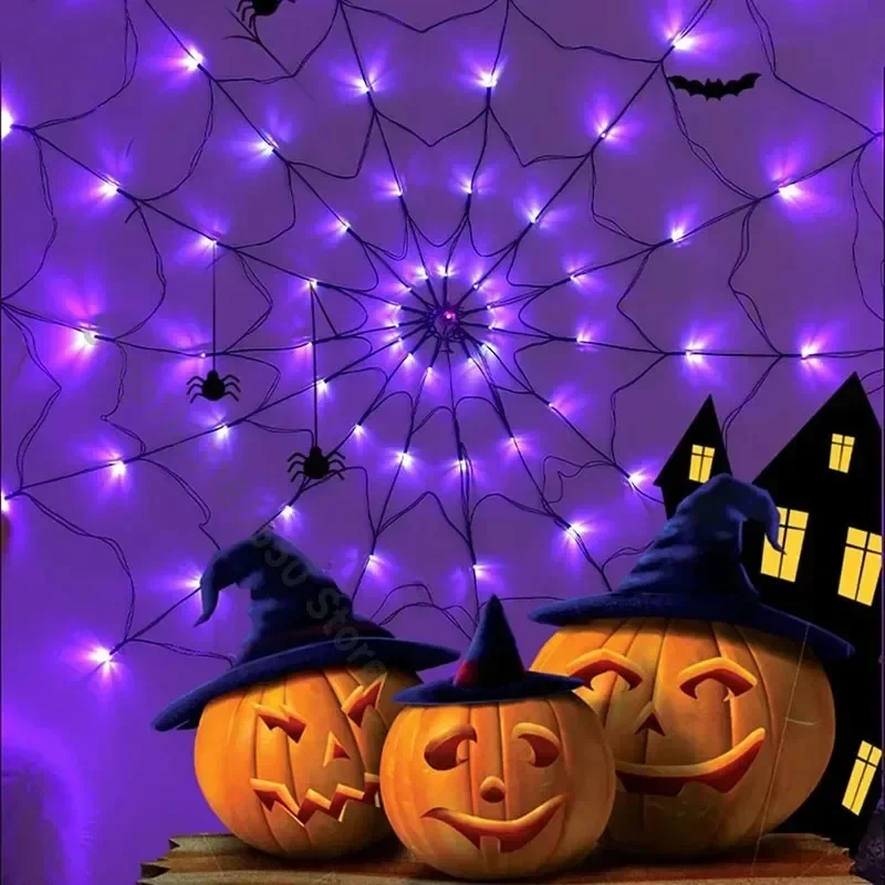 Luci a Rete a Forma di Ragnate - Spider Web Halloween Decoration recensione e prezzo