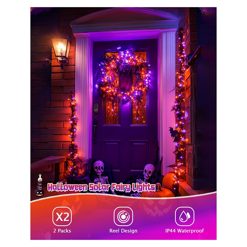 Luci a stringa solari per Hall - Halloween Led String Lights Orange recensione e prezzo