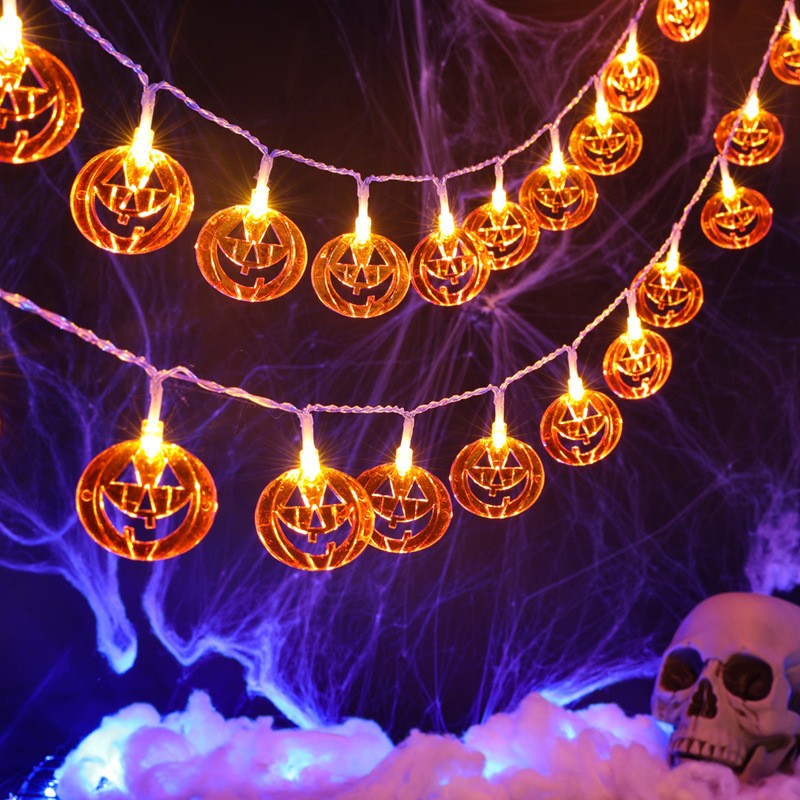 Luci a stringa a forma di zucc - Halloween Led String Lights Orange recensione e prezzo