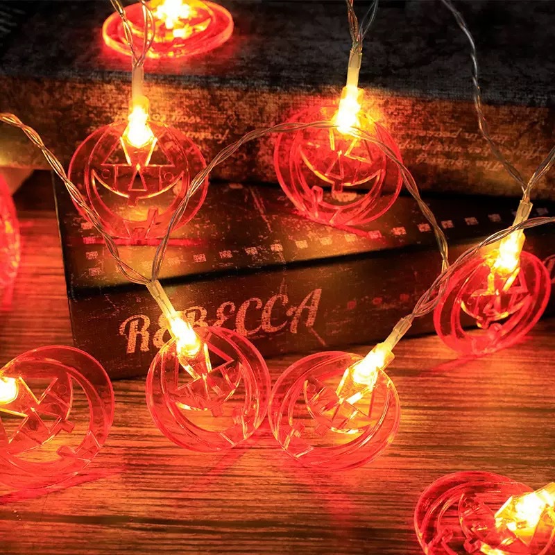 Luci a stringa a forma di zucc - Halloween Led String Lights Orange recensione e prezzo