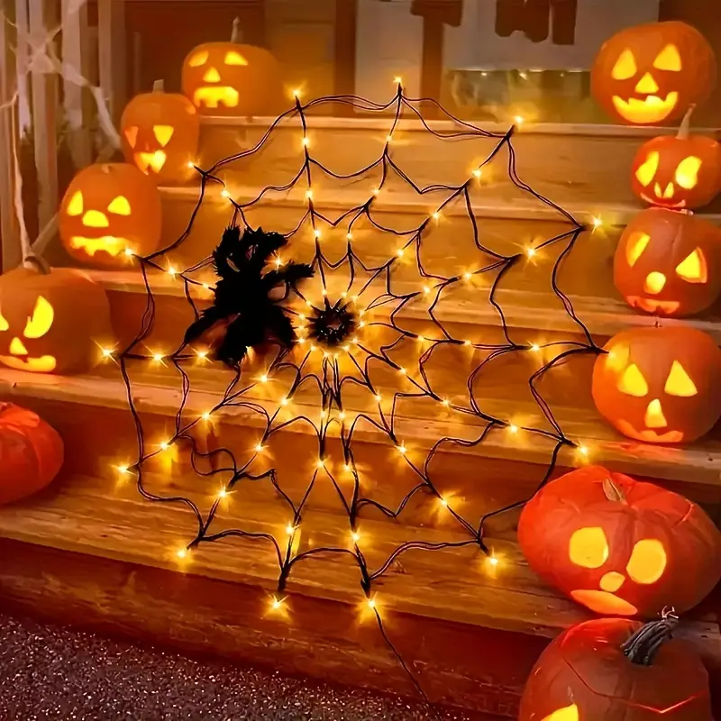 Luce d'atmosfera per festival  - Spider Web Halloween Decoration recensione e prezzo