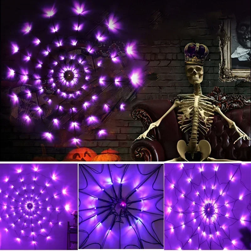Luce d'atmosfera per festival  - Spider Web Halloween Decoration recensione e prezzo