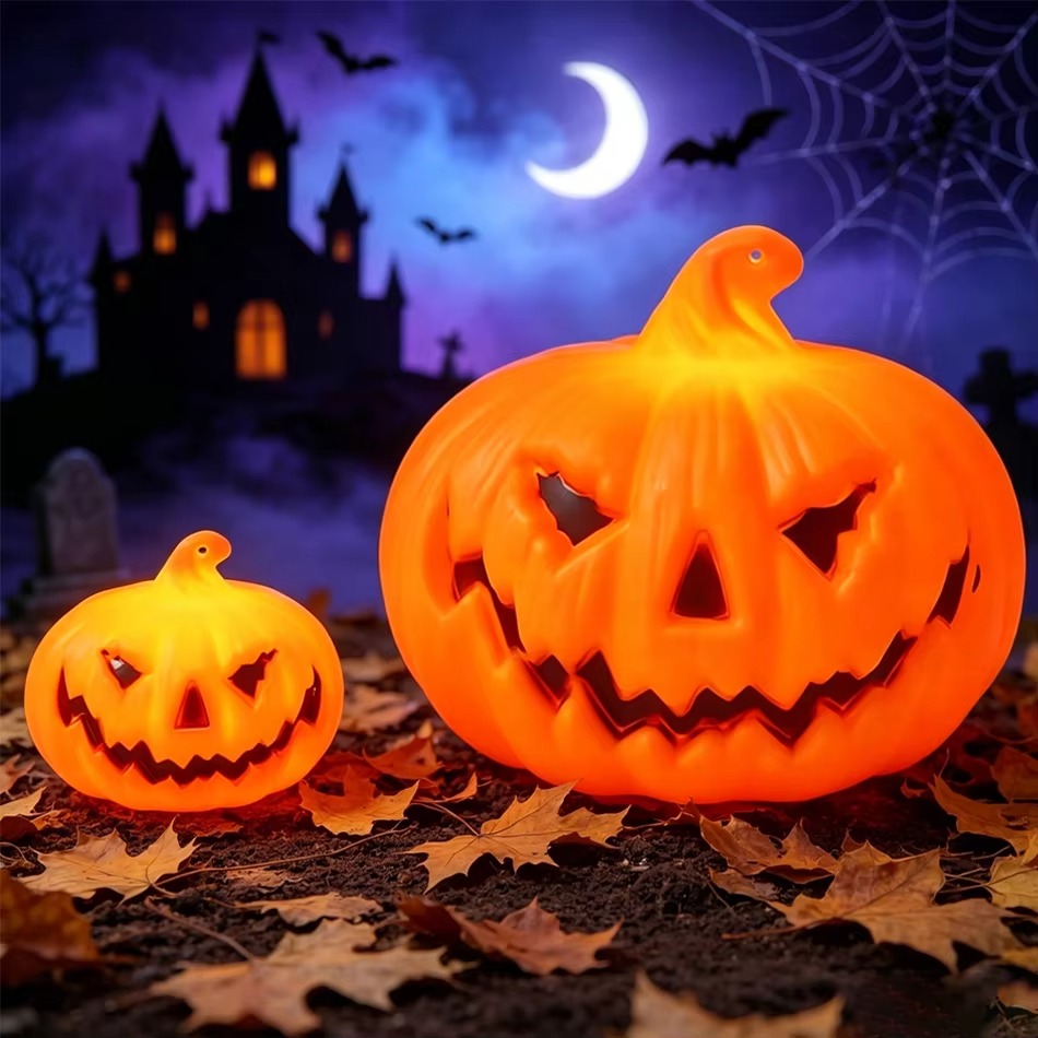 Lampada LED a Forma di Zucca,  - Halloween Pumpkin Decor Led recensione e prezzo